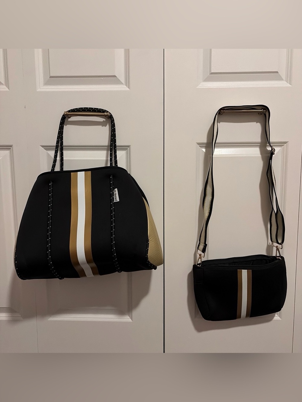 Ah-Dorned black + gold striped bundle!!